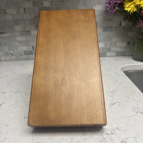 Gemelli J.A. Henckels 11 SLOT LEGNO DURO FINITURA CILIEGIO conservazione coltelli SOLO BLOCCO! - Foto 4 di 5