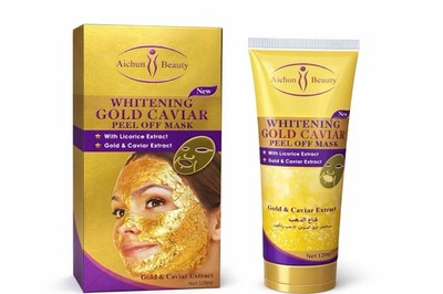 Whitening Gold Caviar Peel Off Mask   With Licorice, Gold Caviar Extracts