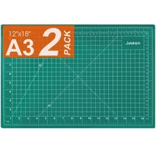 2 Pack Self Healing Sewing Mat, 12'' x 18'' Cutting Mats for Crafts, Double S...