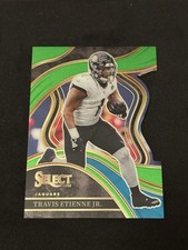 2023 Panini Select - Club Level Travis Etienne #216 Neon Green Prizm Die-Cut...