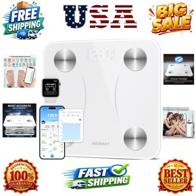 Smart Scale for Body Weight, Digital Bathroom Scale with BMI, Muscle Mass, Bl...