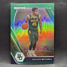Davion Mitchell RC GREEN 2021 Panini Prizm Draft Picks #13 (13b Green Jersey)