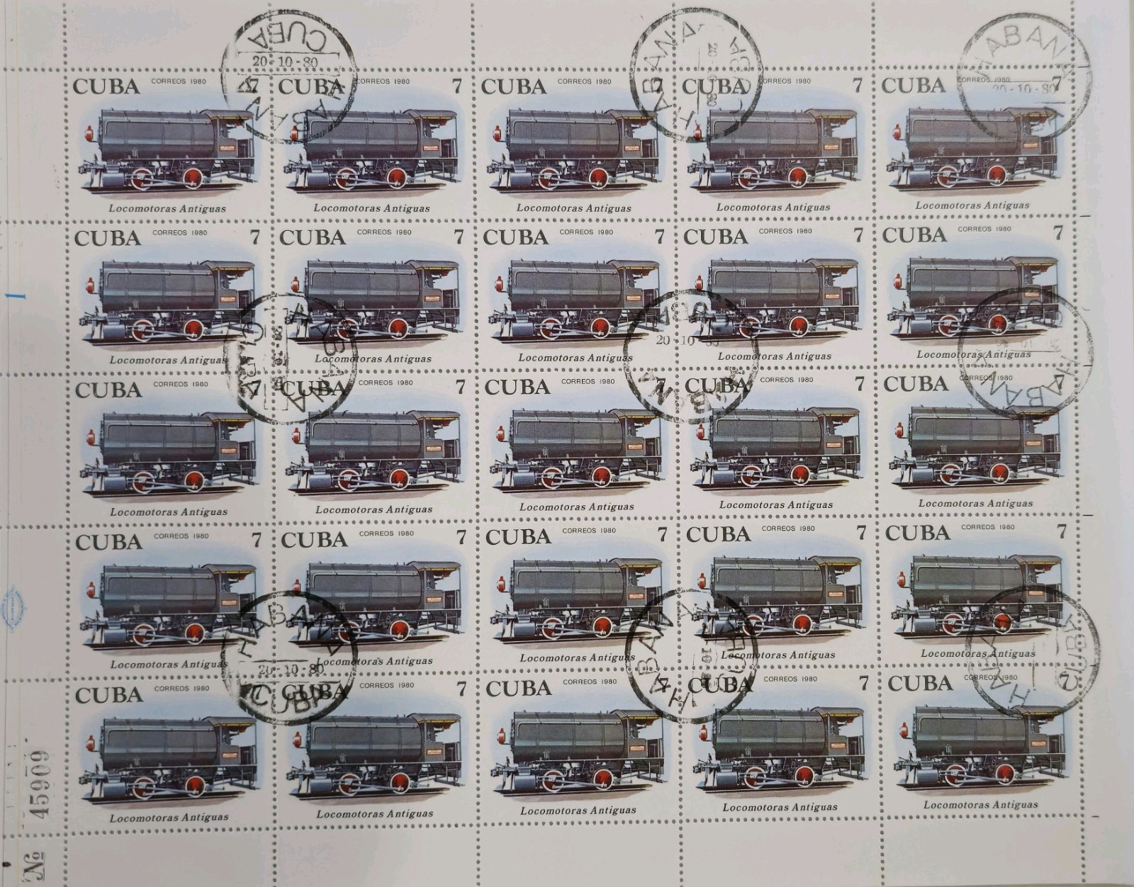 Vintage Sheet of International Stamps #0210
