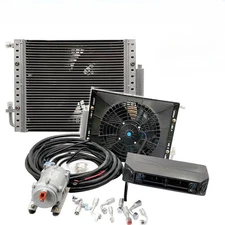  Universal A/C Kit Truck Cab Bus RV Underdash Air Conditioner Heat & Cool 12V