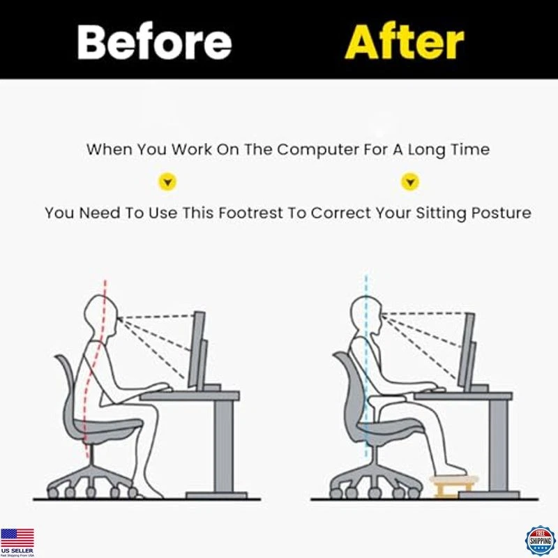 Элегантный оранжевый мягкий табурет для ног - компактный оттоманка с деревянными ножками, 16,1 дюйма x 6,7 - Изображение 2 из 4