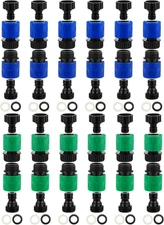 48 Pcs Garden Hose Quick Connector 3/4 Inch Plastic Water Hose Quick Connectors 