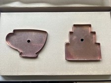 Cortadores de galletas de cobre Martha Stewart por correo taza perfecta de té y pastel ocasión