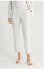 Theory Women  s Treeca pull-on crepe Pants Size 00 Lunar rock Straight Leg NWT
