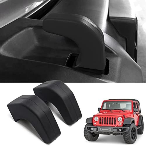 2Pcs Anti-scratch Bumper Tow Hook Protector for Jeep Wrangler JK JL Gladiator TJ