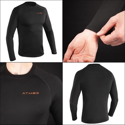 Oxford Atmos Heatcore Base Layer Motorrad Motorbike Unisex Thermo Top Schwarz