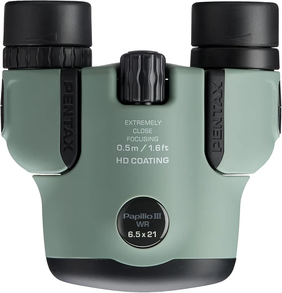 RICOH Pentax Papilio III 6.5x21 WR Olive Binocular Compact Close-Focus Model - Image 2 of 4