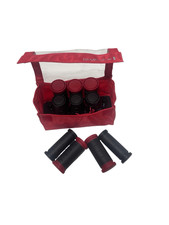 Remington red travel set of heated hair rollers. The set includes black  red ro
