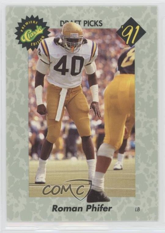 1991 Classic Draft Picks Roman Phifer #28 Rookie RC 0n8