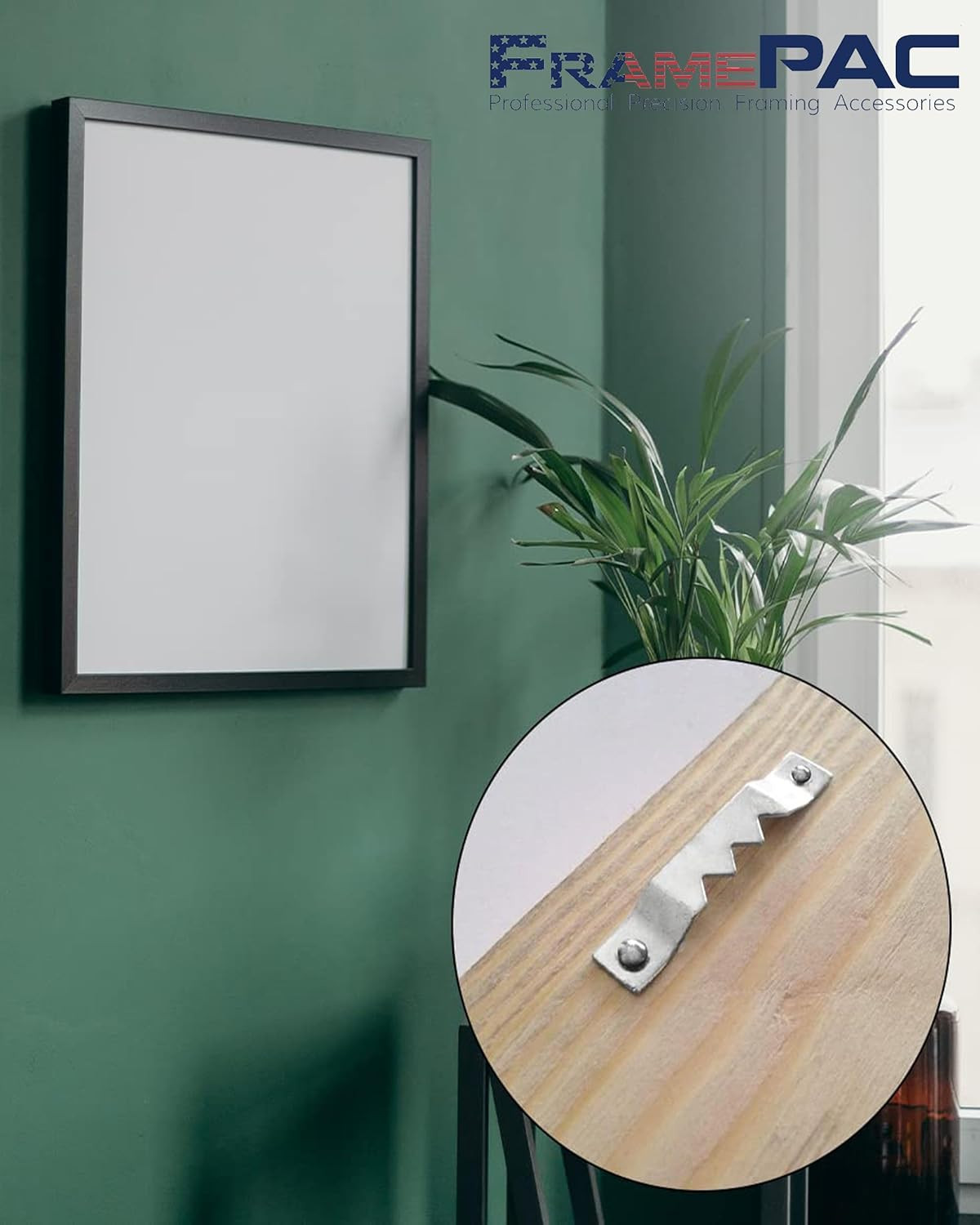 100 Pack Small Sawtooth Picture Hangers Frame Hanging Saw Tooth Hooks with Screw