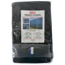 ULINE S-23380BL Privacy Fence Screen 68” x 50’ UV Resistant HDPE Material Black