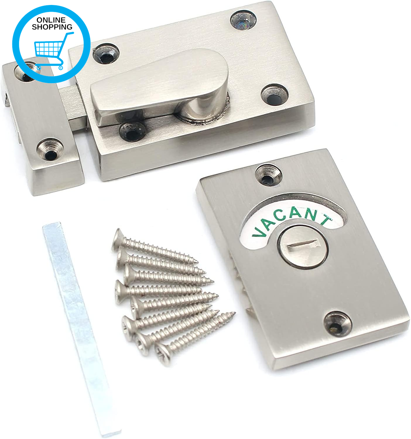 Toilet Indicator Bolt Vacant/Engaged Satin Nickel