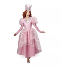 Wizard Of Oz Glinda Costume Womens Medium 8-10 Wicked Good Witch Pink Cosplay