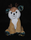 🦌Peluche doudou faon cerf renne PASSION BEAUTE 2023 beige blanc 24cm assis NEUF