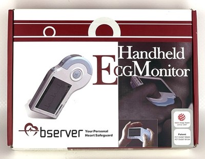 MD100B handheld palm ECG /EKG Heart Monitor Full accessories kit
