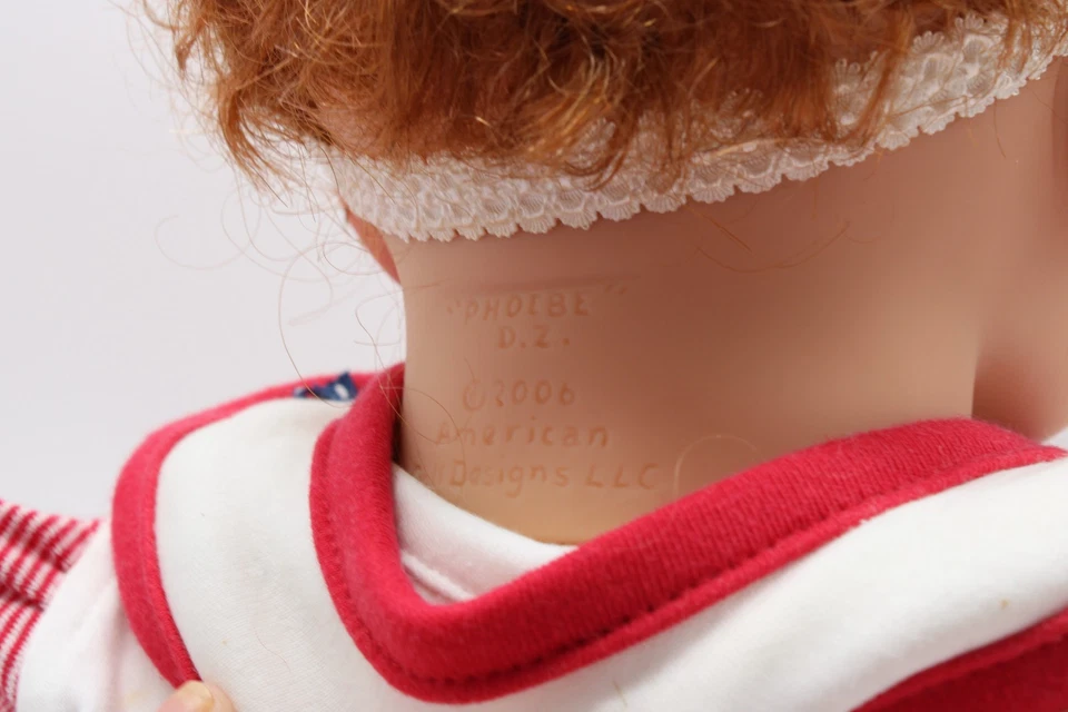 Bebé niña renacida 21” cuerpo de tela pelo castaño rojizo ojos marrones muñeca realista hecha por artista Foto 3 de 4