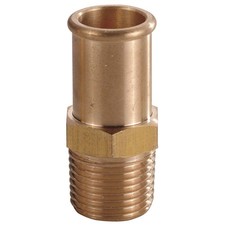 APPROVED VENDOR 6AFK3 Beaded  Fitting,Brass,1/2"NPTx1/2"Barb 6AFK3