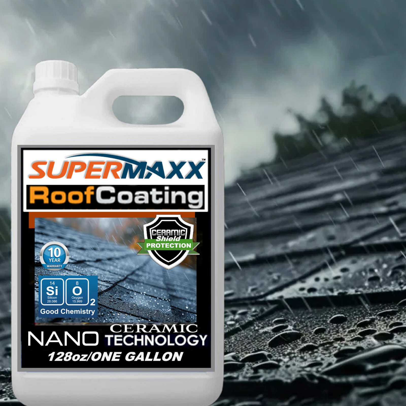 NANO ROOF PROTECTION 10 YEAR STAIN FADING CERAMIC COATING FOR ASPHALT SHINGLES