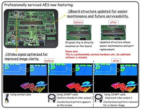NEO GEO AES AES3-5 Console Boxed Full Recap, YPbPr Out