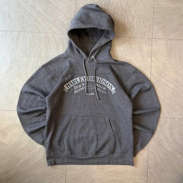 Harley Davidson Gray Hoodie Used Size M