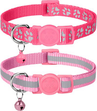 Reflective Cat Collar Breakaway with Bells, 2 Pack Girl Boy Pet Cat Collar Adjus