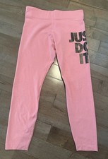 Nike Women  s Just Do It pink Leggings Size large