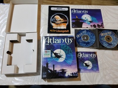  RAR SEHR GUTER ZUSTAND Atlantis The Lost Tales Big Box PC 4 CD Rom 100% Komplett RAR VG 