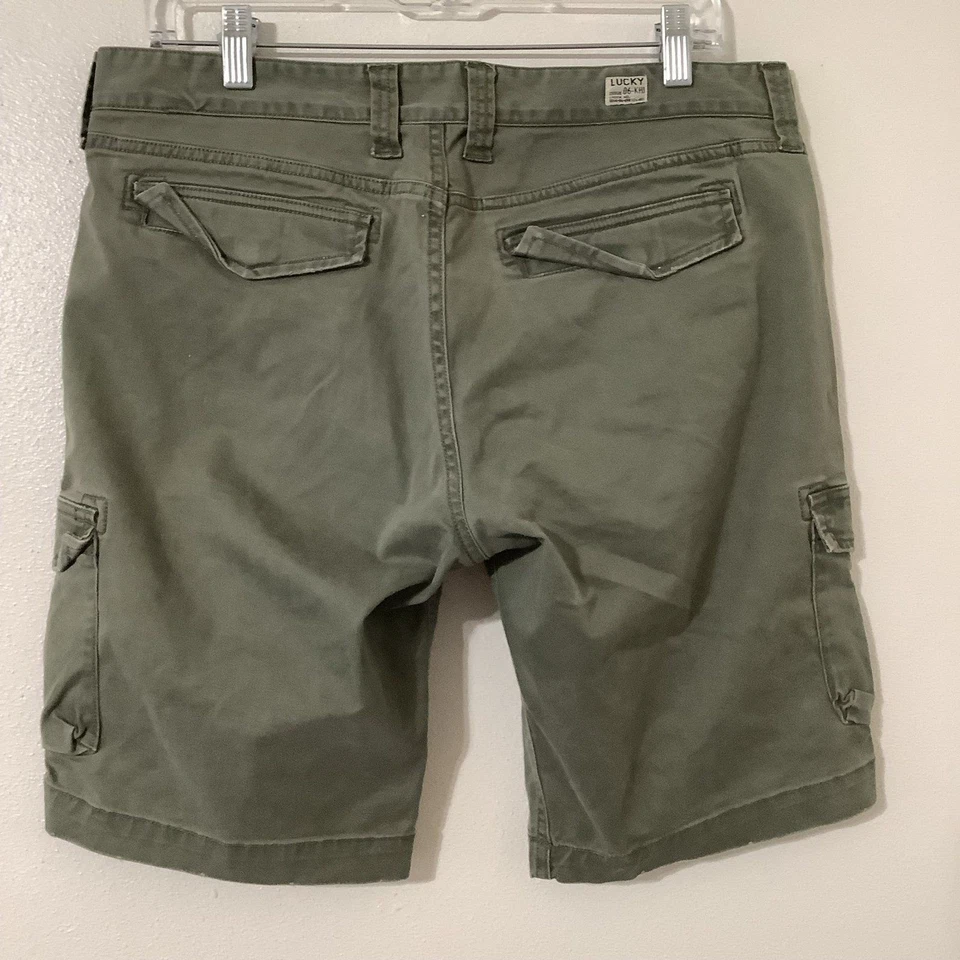 Pantalones Cortos Lucky Brand Unisex Utilidad Gorpcore Informales Verano Militar Caqui 10/30 Foto 4 de 4
