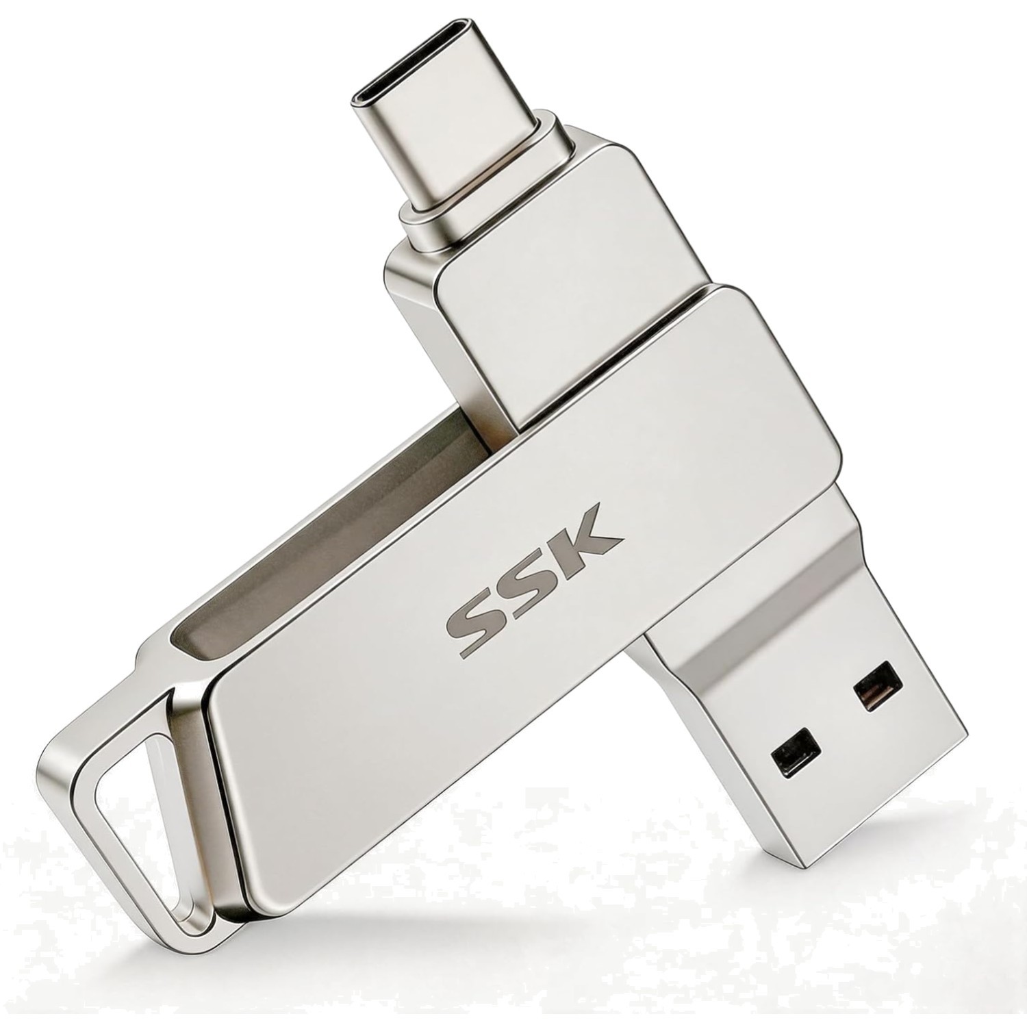 Clé USB C 256 Go Premium en Alliage Zinc, Double Interface USB 3.2 Haute Performance