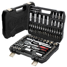 108pcs Mechanics Tool Set Kit 6-point Socket Ratchet Wrench Set Repair Tool Case