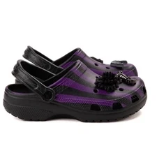 Wednesday x Crocs Classic Nevermore Academy Clog Size Women 9 New No Box