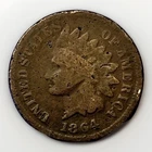 Key 1864-L Indian Head Cent Pointed Bust - All  Pointed Bust are "L"