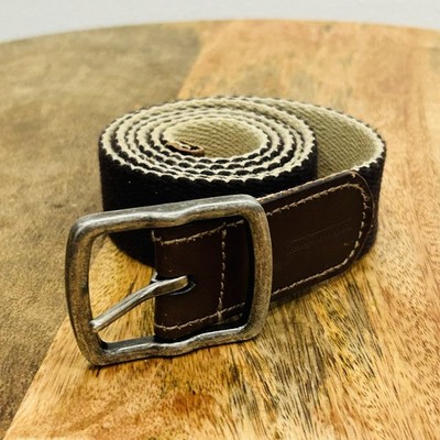 American Eagle Outfitters Brown & Tan Knit Belt Y2K Era 48  Length