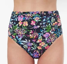 GOTTEX Women’s Size 6 MULTICOLOR High Waist Brief  Bikini Swim Bottom
