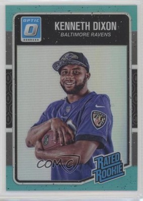 2016 Donruss Optic Rated Rookie Aqua 9/299 Kenneth Dixon #180 Rookie RC n1u