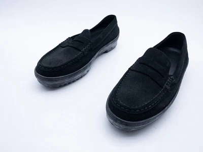 TOD'S Mocassin Femme Loafer En Cuir Noir, Gr. 39,5 EU, Slip-On - Photo 1/4