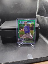 2018 Bowman Chrome #BCP219 Riley Pint Green Shimmer Refractor #d /99!  ROCKIES