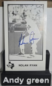 Beautiful BOLD Nolan Ryan Rangers B/W Autograph 3x5 Card 🎉🔥 #NolanRyan #Ranger