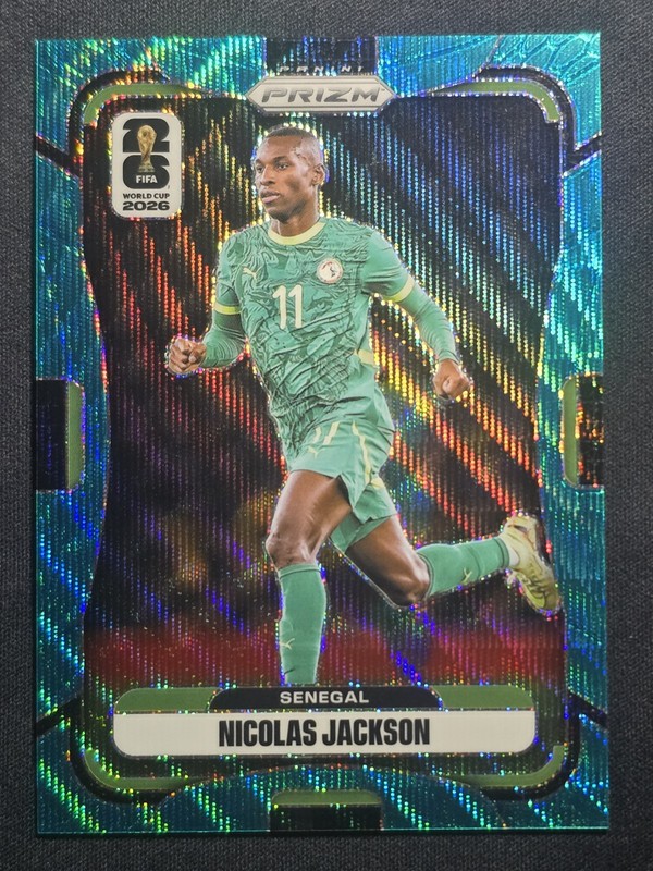 2026 PANINI PRIZM FIFA WORLD CUP 2026 402 NICOLAS JACKSON TEAL WAVE 60/99