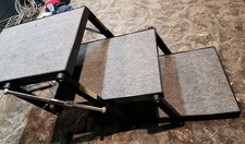 Pet Loader MAX 22 X 18" Platform 3 Step 250LB. Carpeted Dog Stairs Fold Up Easy