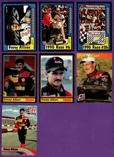 Davey Allison NASCAR Driver Group of 7 Different Cards - EXACT CARDS SHOWN