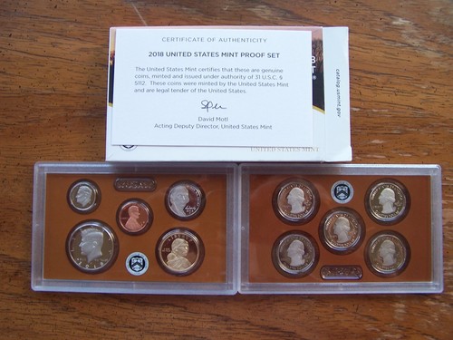 2018 United States Mint Proof Set with Offical Box & Certificate of Authenticity - 第 1/12 張圖片
