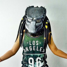 US Stock Alien Vs Predator Latex Mask Cosplay Mask Helmet Stage Prop New