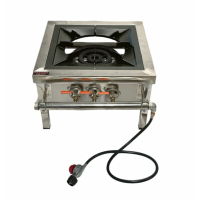 Stainless Steel HD Single Burner Propane Stove,150K BTU for Outdoor Cooking