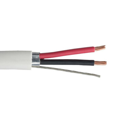 1000' 18/2 Shielded CL3P Broadcast & Security Cable PVC Jacket White 300V