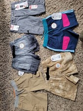 NEW LOT/5 BOYS SHORTS WONDER NATION BOYS 4-5 INCLUDING WRANGLER